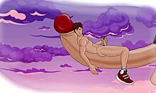 卡通同性恋色情片,射精和肛交游戏